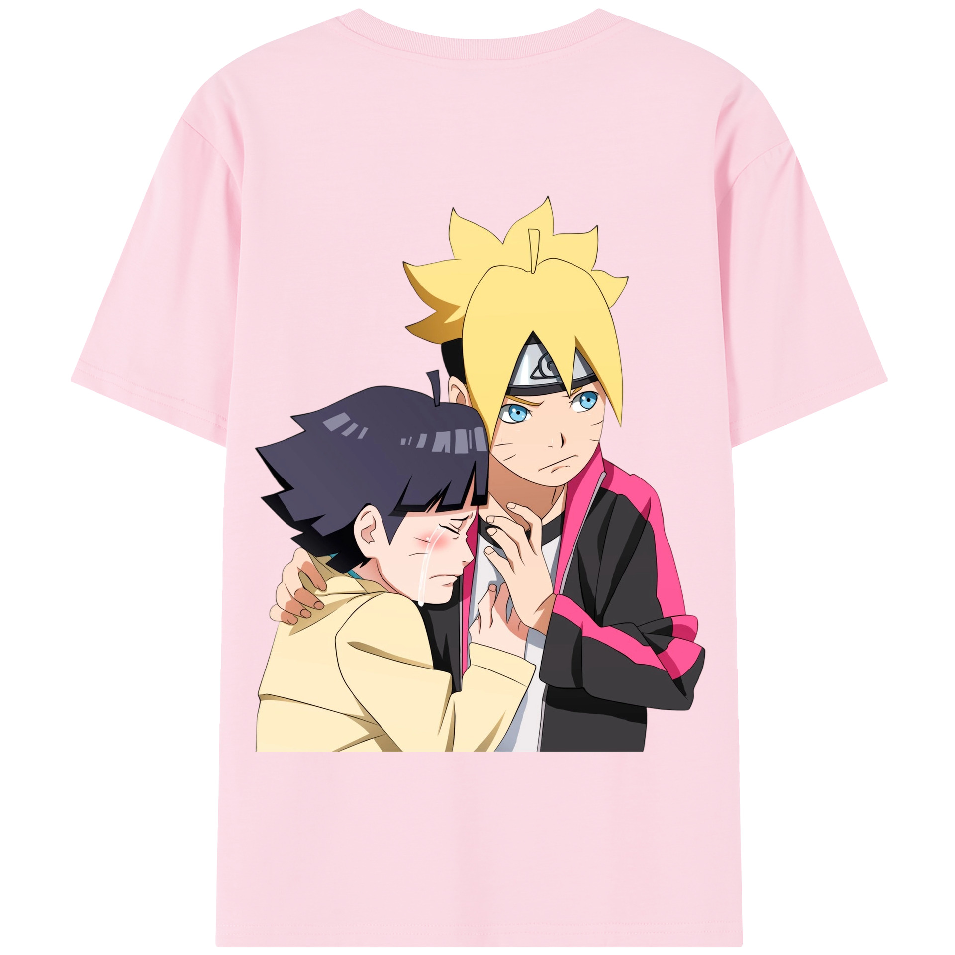 （画像用） NARUTO -ナルト- うずまき ボルト Uzumaki Boruto 綿100％半袖Tシャツ（背面プリント）