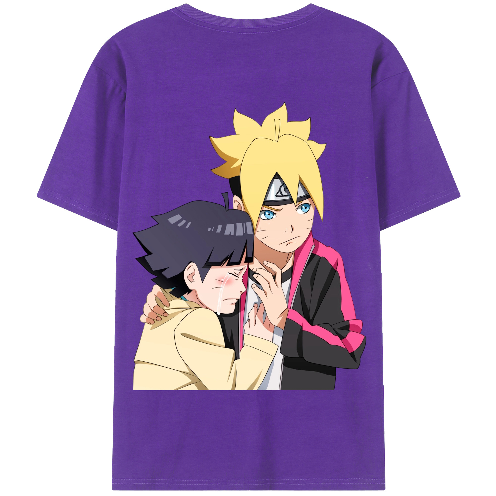 （画像用） NARUTO -ナルト- うずまき ボルト Uzumaki Boruto 綿100％半袖Tシャツ（背面プリント）