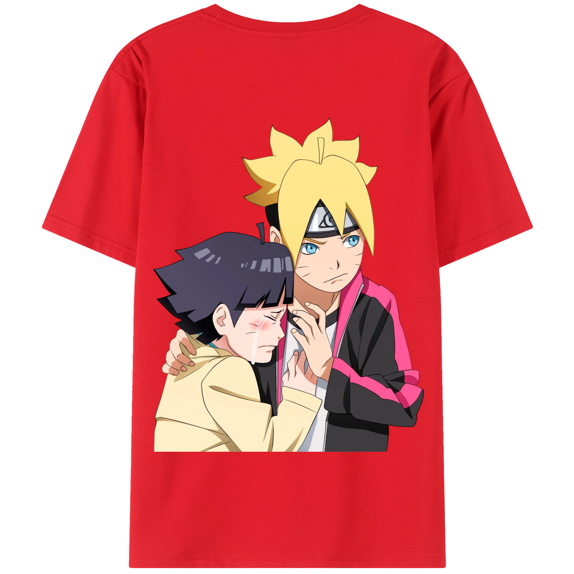 （画像用） NARUTO -ナルト- うずまき ボルト Uzumaki Boruto 綿100％半袖Tシャツ（背面プリント）