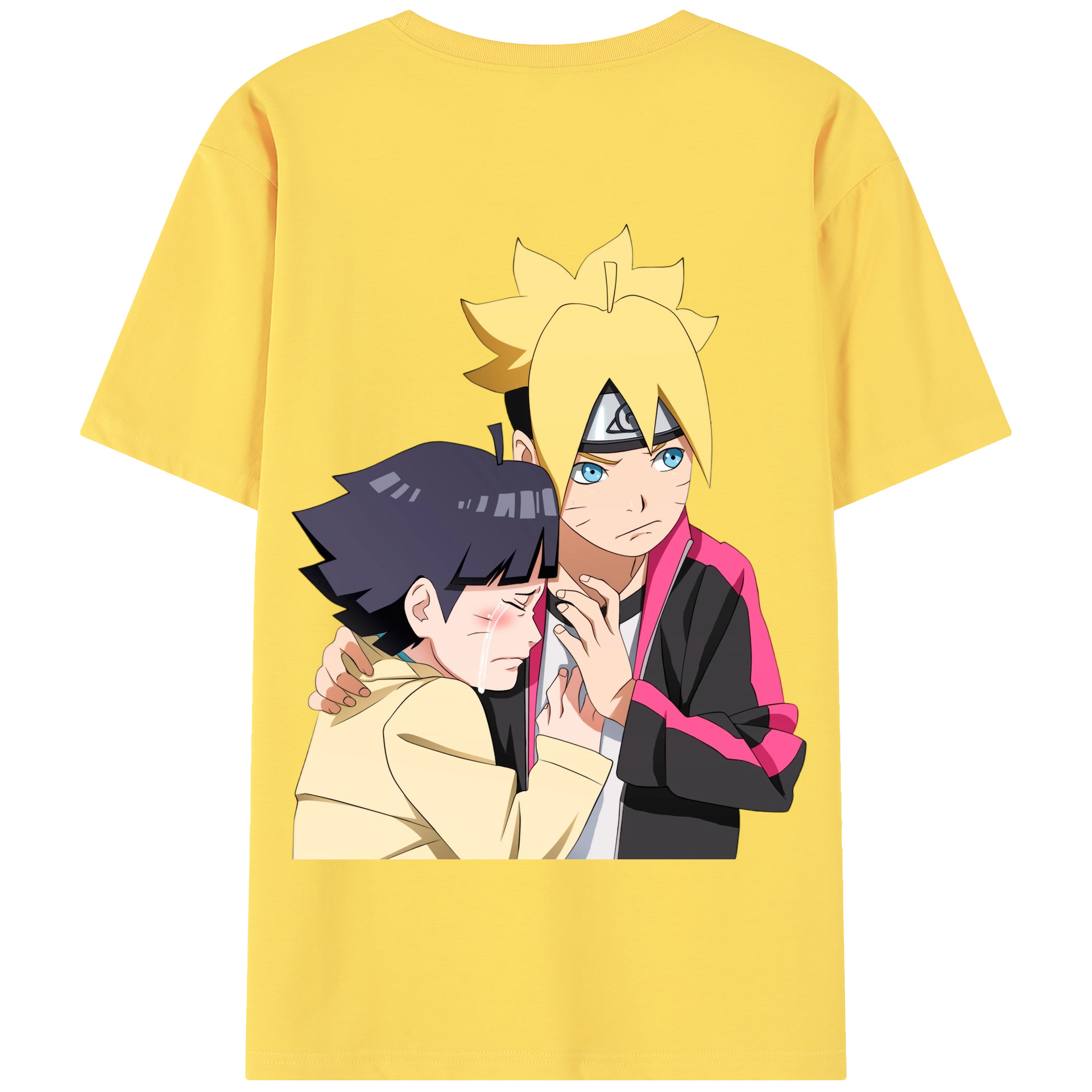 （画像用） NARUTO -ナルト- うずまき ボルト Uzumaki Boruto 綿100％半袖Tシャツ（背面プリント）