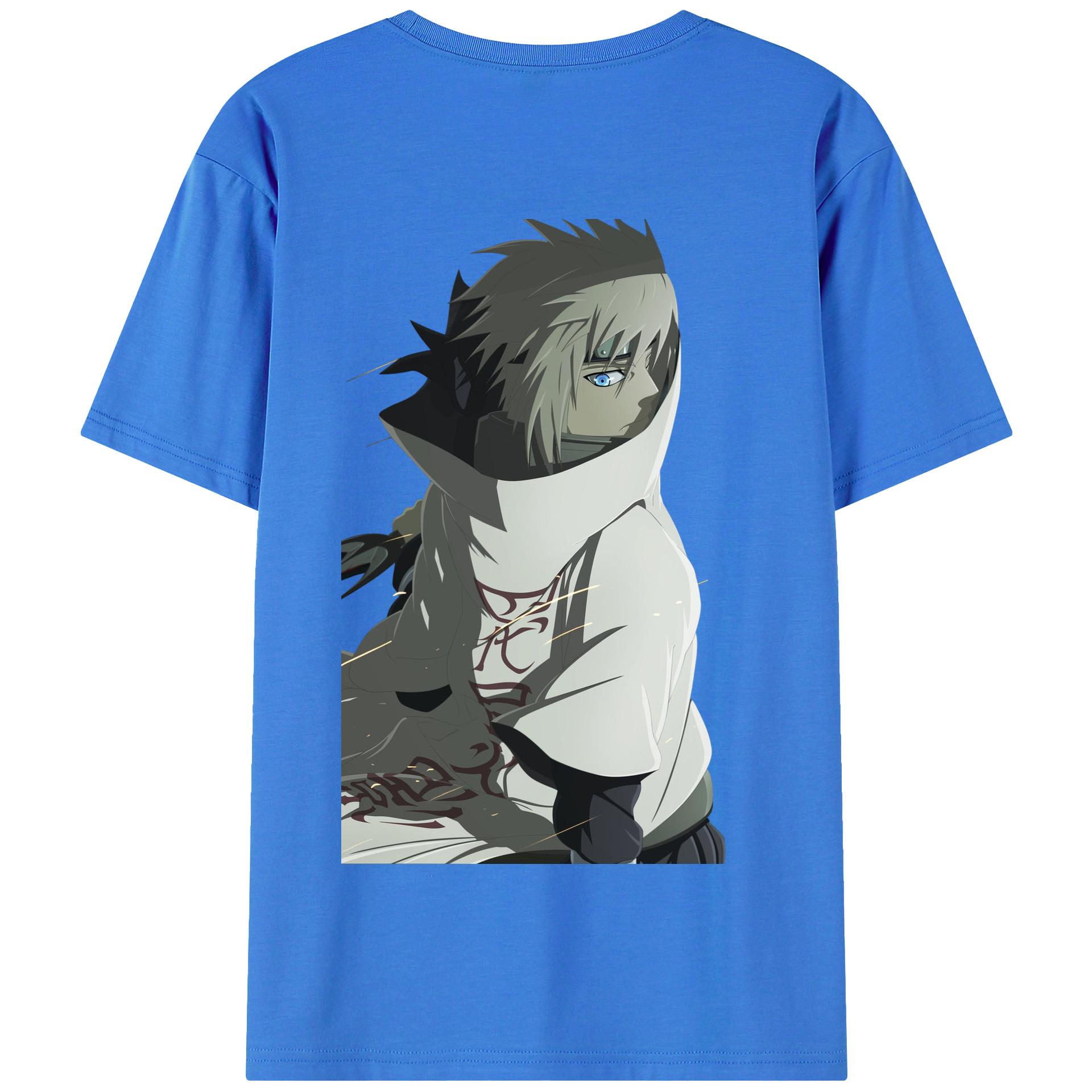 （画像用） NARUTO -ナルト- 波風 ミナト Namikaze Minato 綿100％半袖Tシャツ（背面プリント）