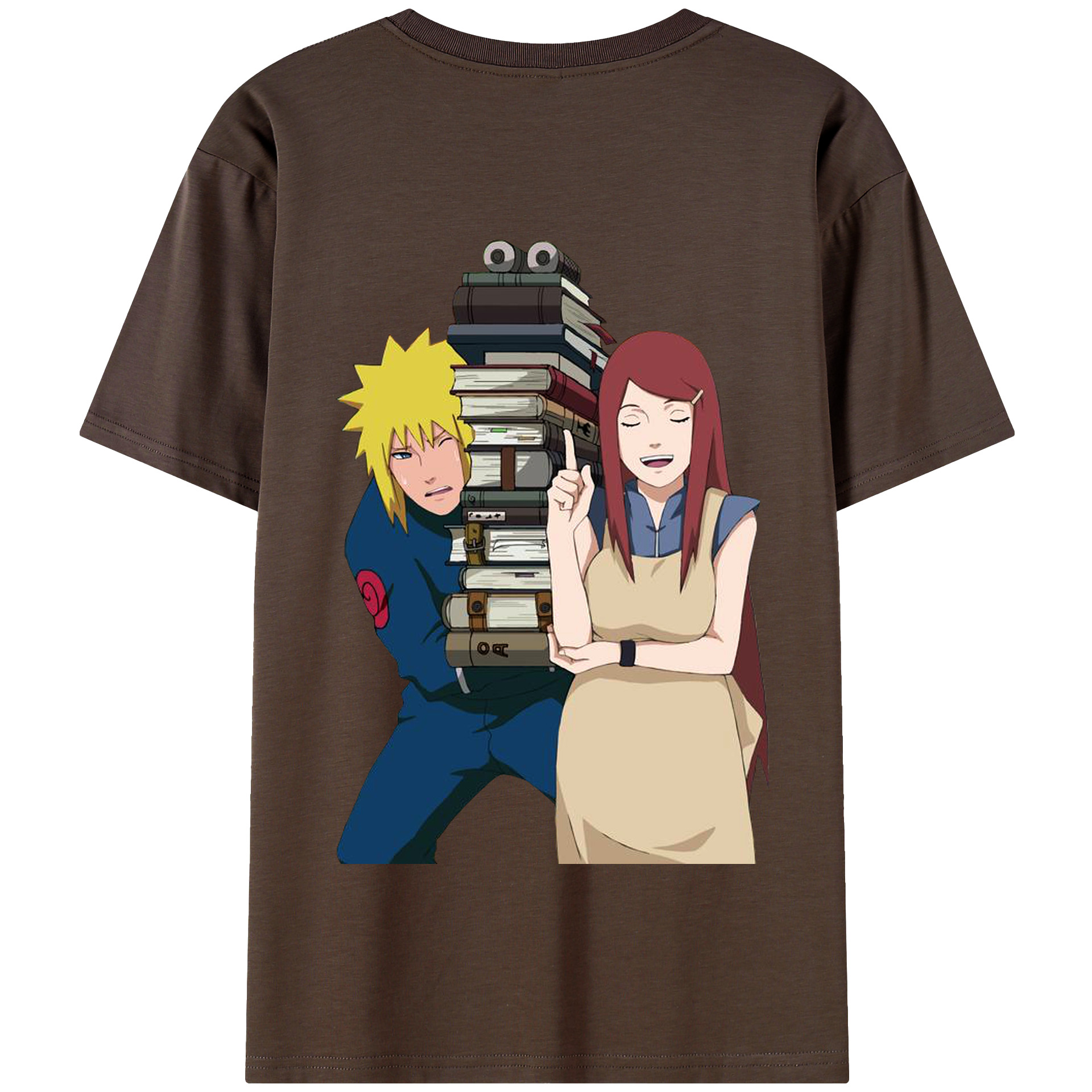 （画像用） NARUTO -ナルト- 波風 ミナト Namikaze Minato 綿100％半袖Tシャツ（背面プリント）