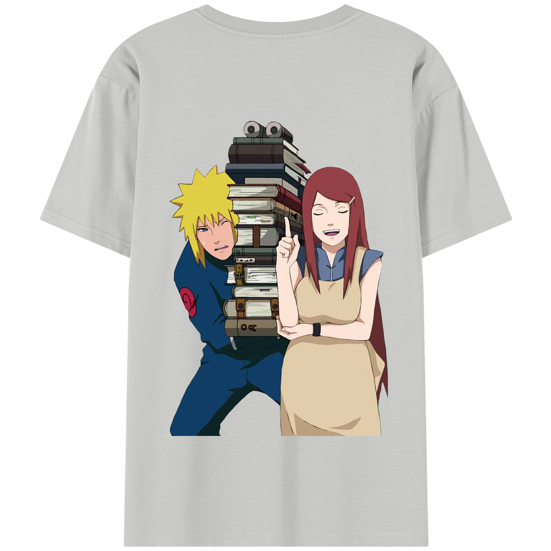（画像用） NARUTO -ナルト- 波風 ミナト Namikaze Minato 綿100％半袖Tシャツ（背面プリント）