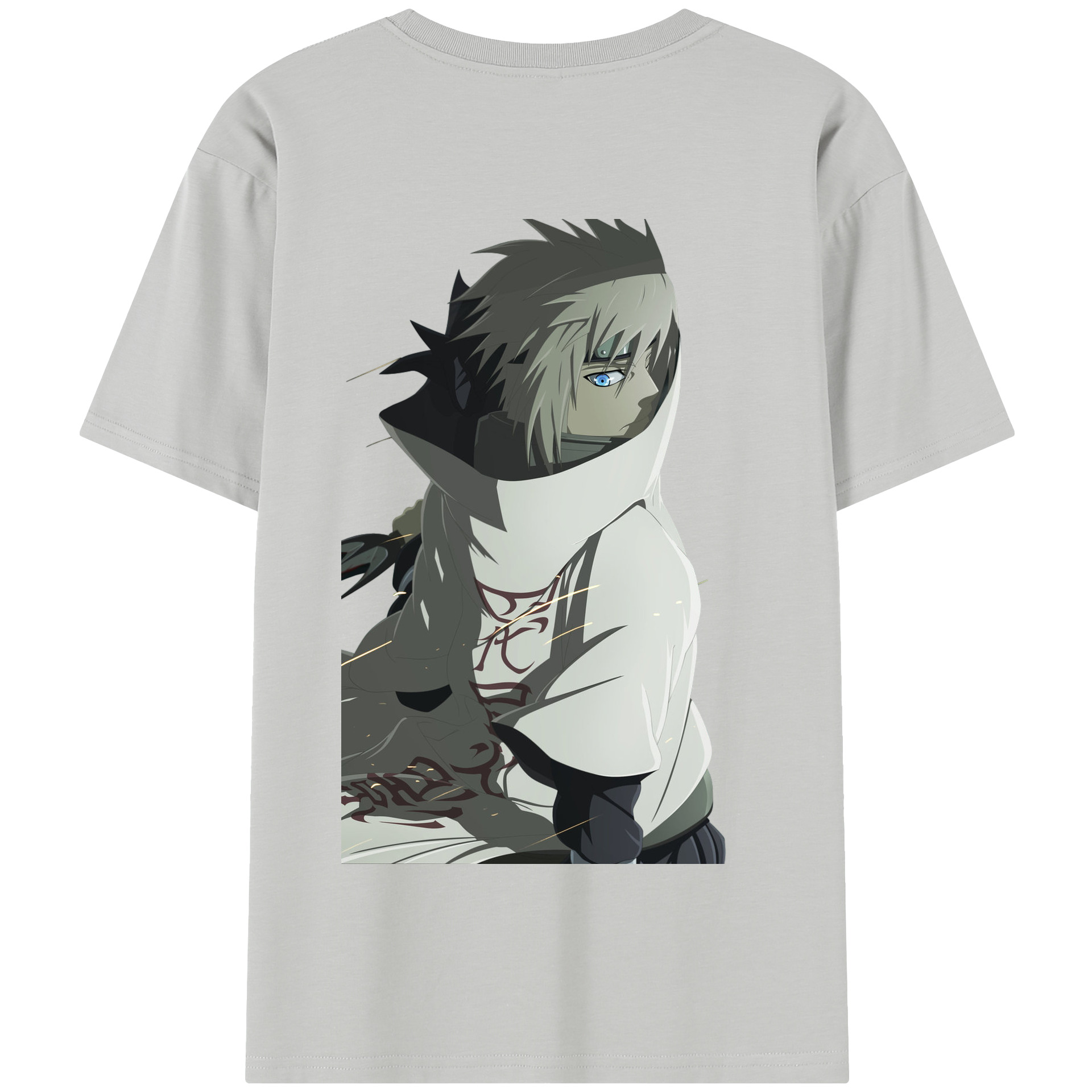 （画像用） NARUTO -ナルト- 波風 ミナト Namikaze Minato 綿100％半袖Tシャツ（背面プリント）