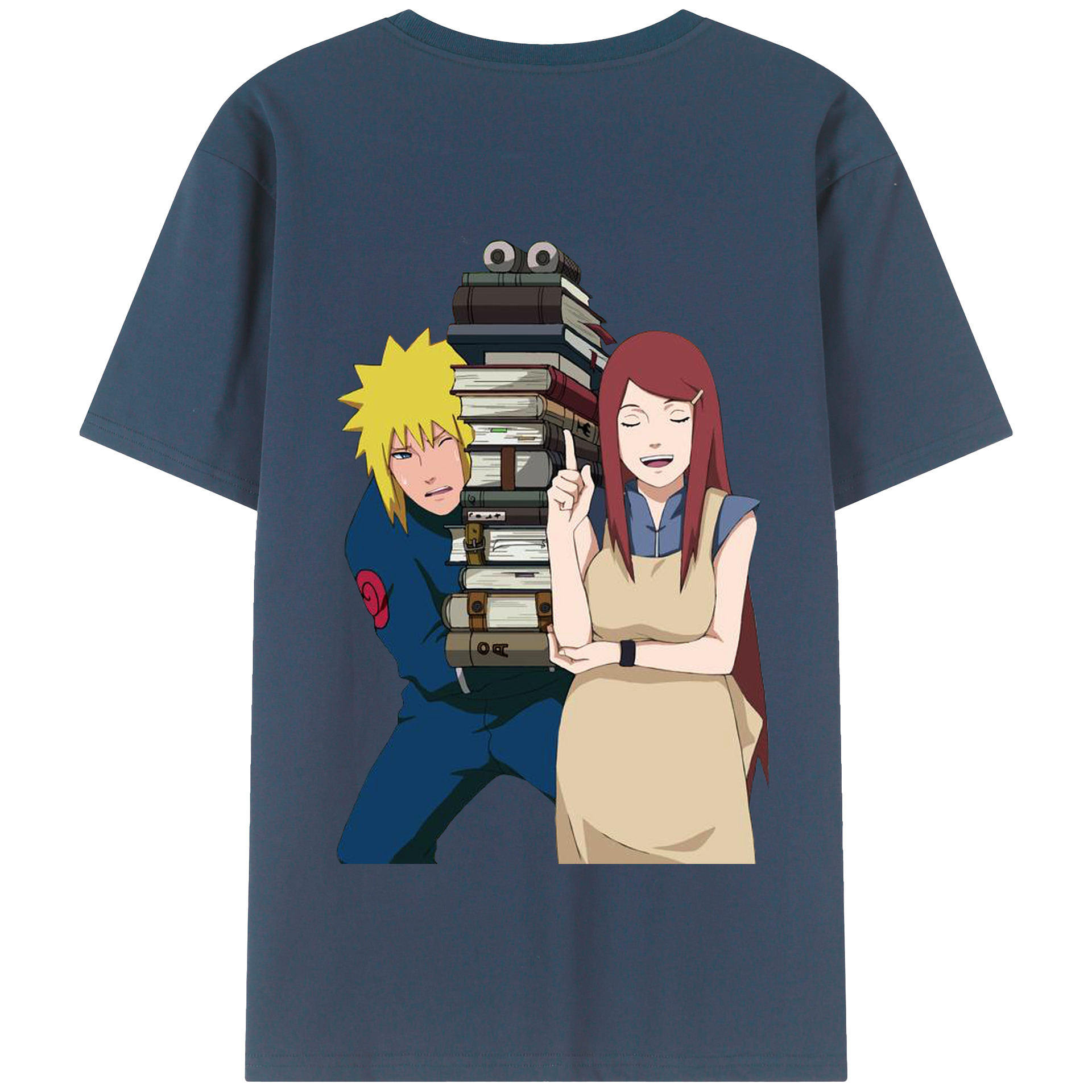 （画像用） NARUTO -ナルト- 波風 ミナト Namikaze Minato 綿100％半袖Tシャツ（背面プリント）