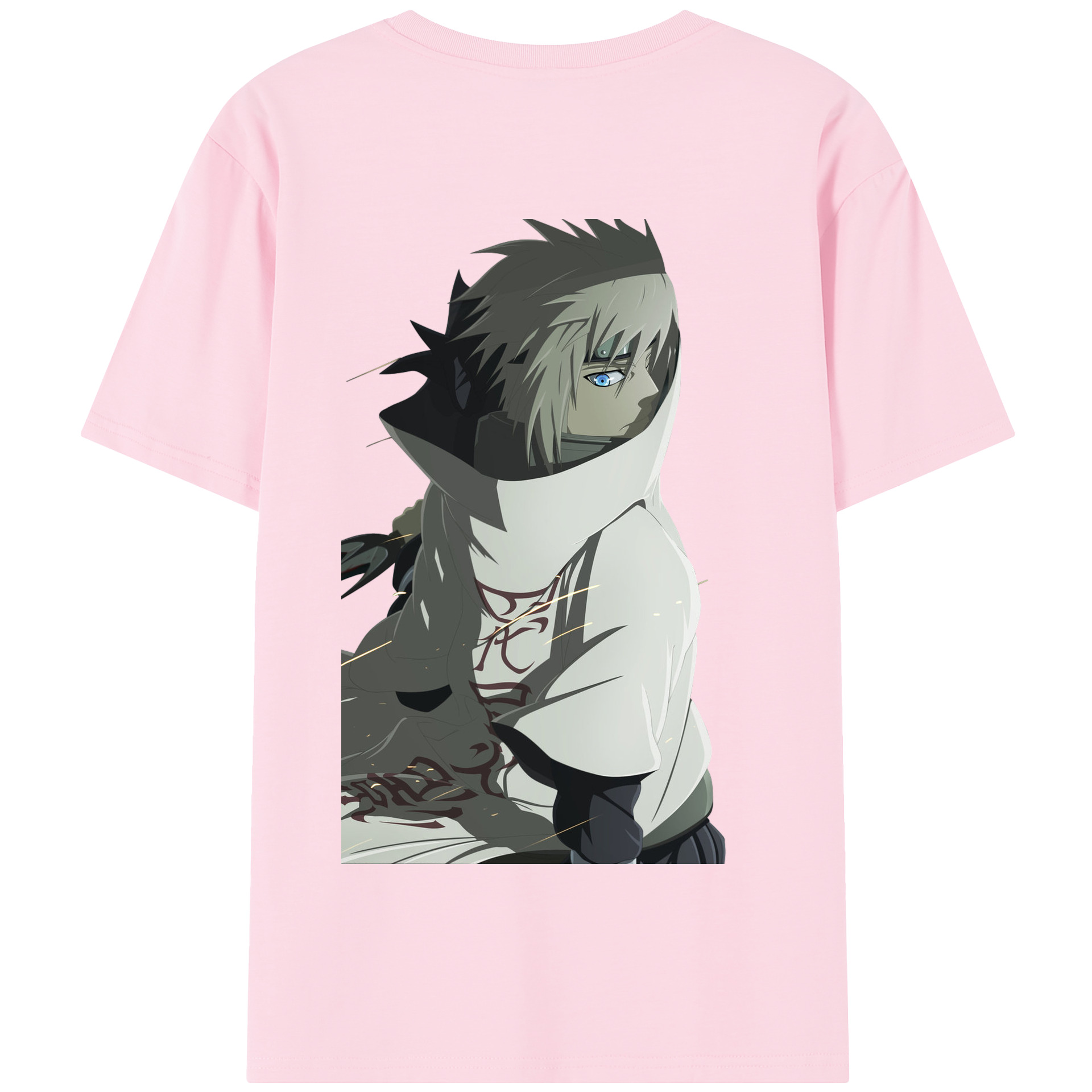 （画像用） NARUTO -ナルト- 波風 ミナト Namikaze Minato 綿100％半袖Tシャツ（背面プリント）