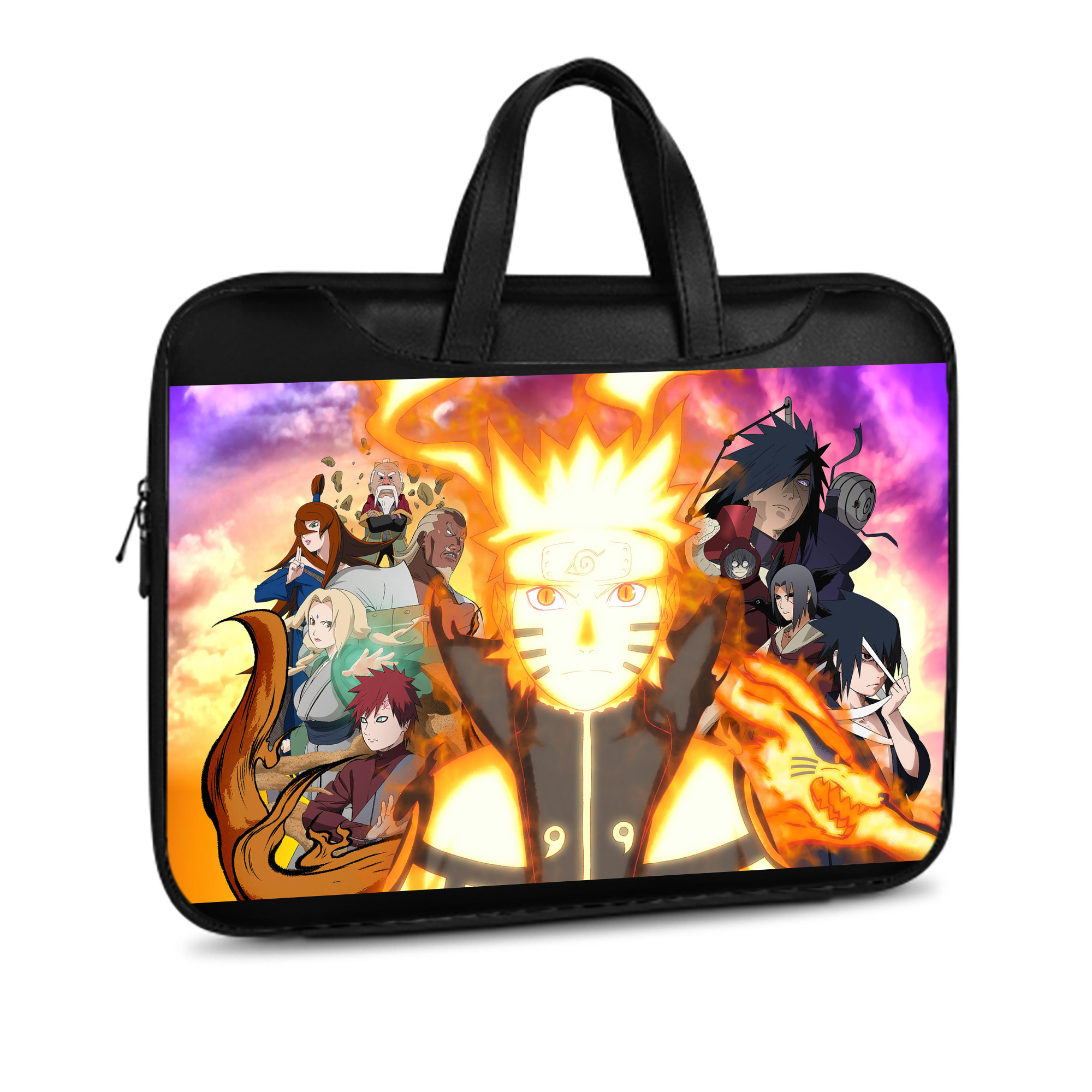 （画像用） NARUTO -ナルト- NARUTO -ナルト- 疾風伝 レザーラップトップバッグ　ノートパソコンケース