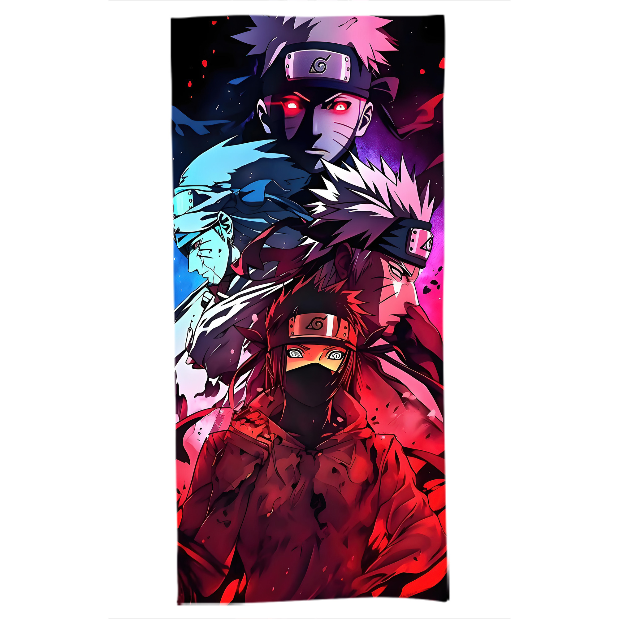 （画像用） NARUTO -ナルト- NARUTO -ナルト- 疾風伝 大判バスタオル 70×140cm 吸水速乾 柔らかい肌触り