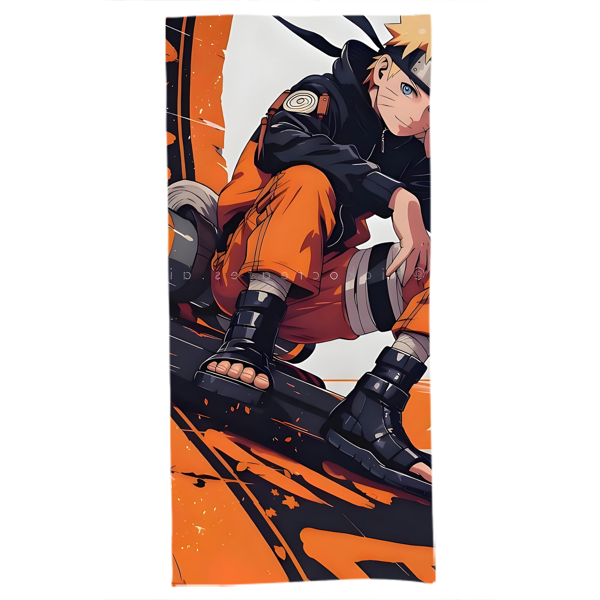 （画像用） NARUTO -ナルト- NARUTO -ナルト- 疾風伝 大判バスタオル 70×140cm 吸水速乾 柔らかい肌触り