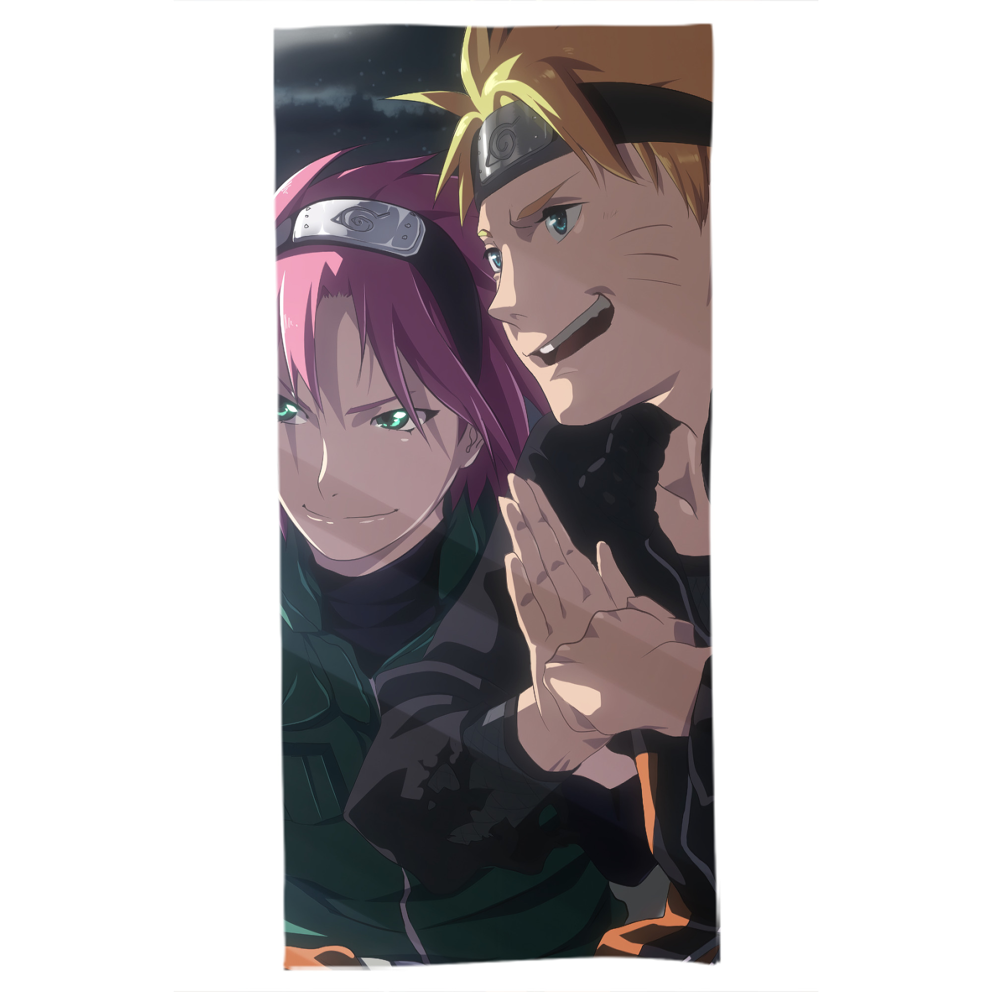（画像用） NARUTO -ナルト- NARUTO -ナルト- 疾風伝 大判バスタオル 70×140cm 吸水速乾 柔らかい肌触り