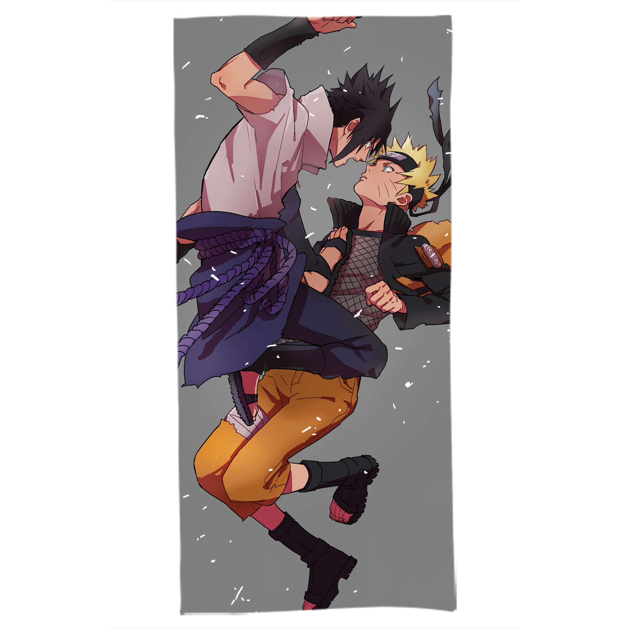 （画像用） NARUTO -ナルト- NARUTO -ナルト- 疾風伝 大判バスタオル 70×140cm 吸水速乾 柔らかい肌触り