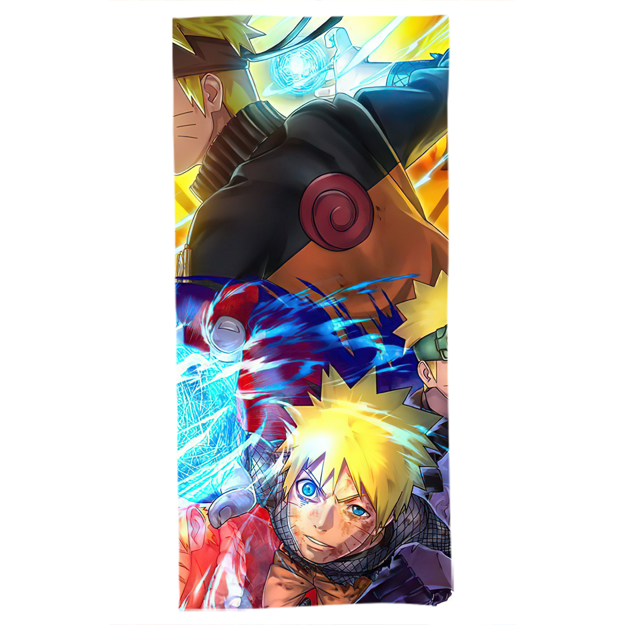 （画像用） NARUTO -ナルト- NARUTO -ナルト- 疾風伝 大判バスタオル 70×140cm 吸水速乾 柔らかい肌触り